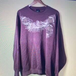 Men's Purple Graphic Sweater